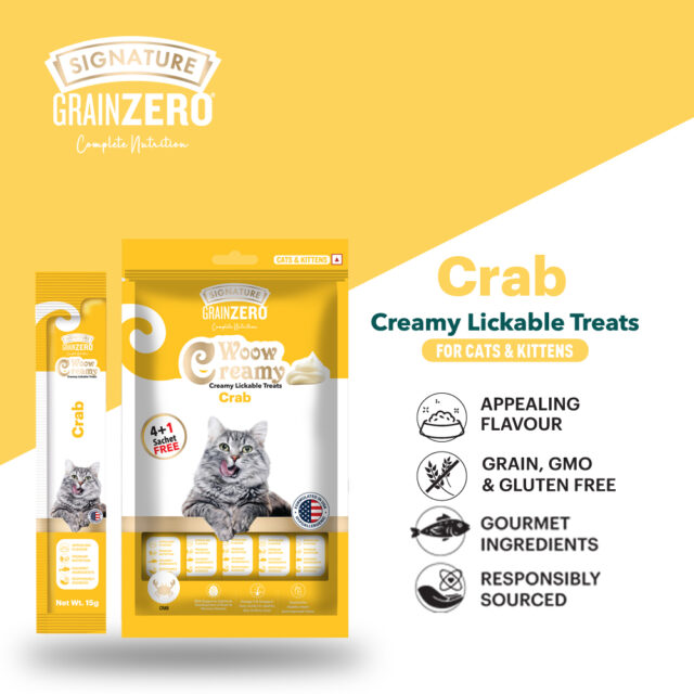 Grain Zero Creamy Lickable Treats Combo for Cats – 5 Pcs Pack - Image 4