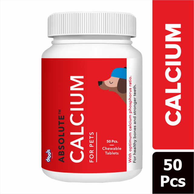 Drools Absolute Calcium Tablet – Dog Supplement (50 Pieces | 110 Pieces)