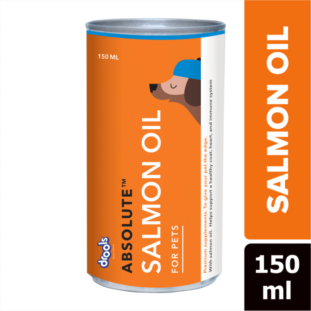 Drools Absolute Salmon Oil Syrup – Dog Supplement (150 ml | 300 ml)