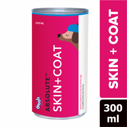 Drools Absolute Skin + Coat Syrup – Dog Supplement (300 ml)