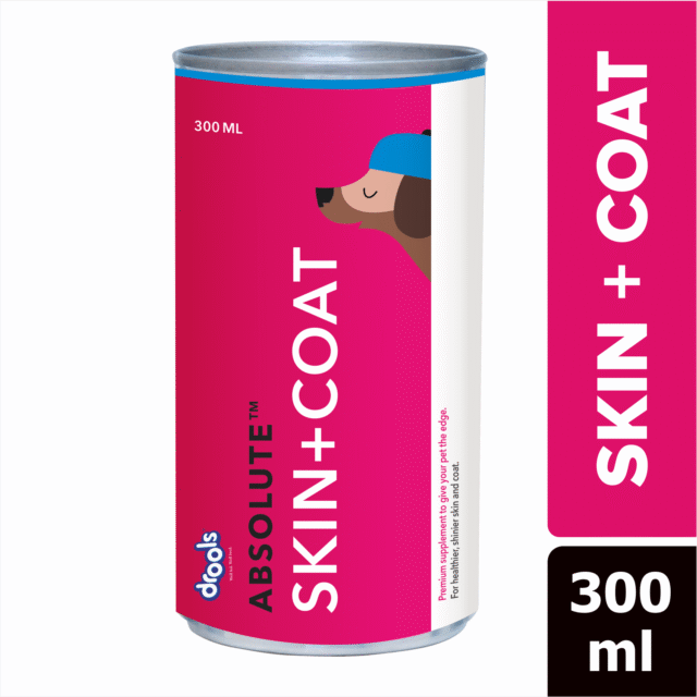 Drools Absolute Skin + Coat Syrup – Dog Supplement (300 ml)