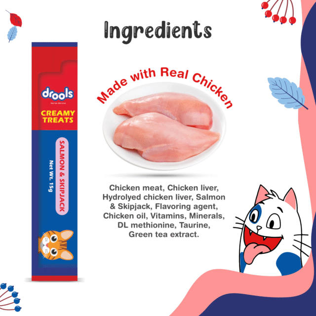 Drools Salmon & Skipjack Creamy Cat Treats (25 Pcs) - Image 5