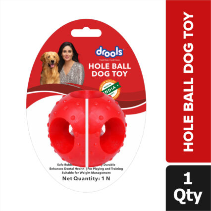 Drools Non-Toxic Rubber Hole Ball Chew Toy
