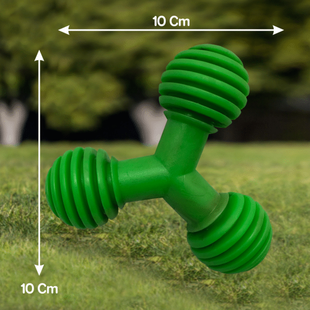Drools Non-Toxic Rubber Trio Bolt Dog Toy, Puppy/Dog Teething Toy - Image 2