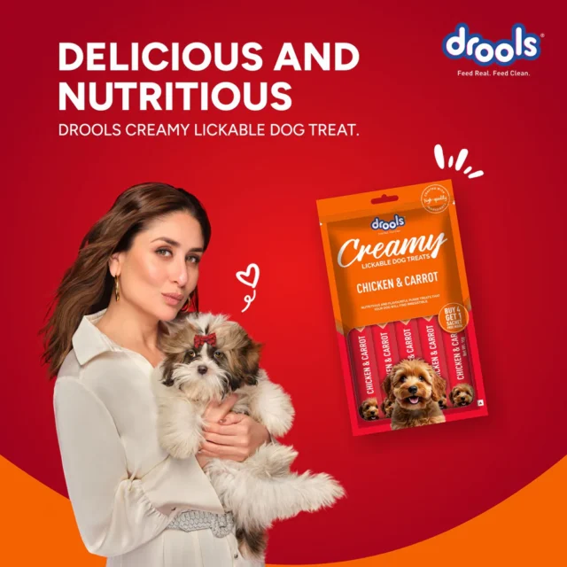Drools Chicken & Carrot Creamy Dog Treats (5 Sticks) - Image 3