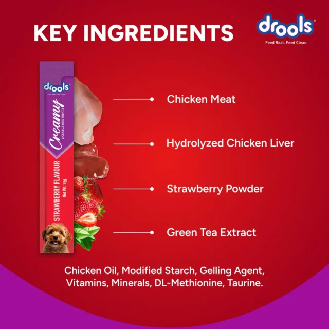 Drools Strawberry Creamy Dog Treats (5 Sticks) - Image 8