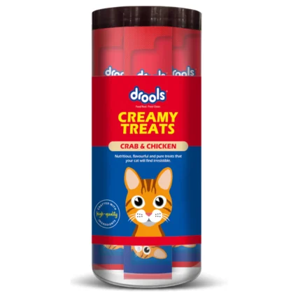 Drools Crab & Chicken Creamy Cat Treats (25 Pcs)