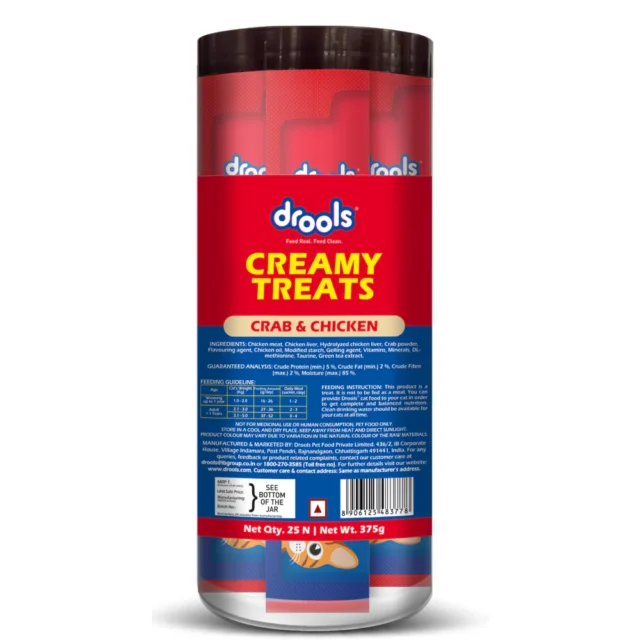 Drools Crab & Chicken Creamy Cat Treats (25 Pcs) - Image 4