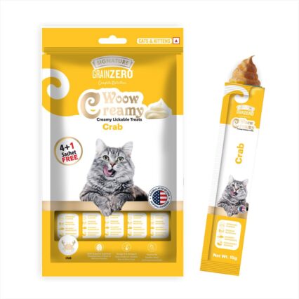 Grain Zero Creamy Lickable Treats Combo for Cats – 5 Pcs Pack