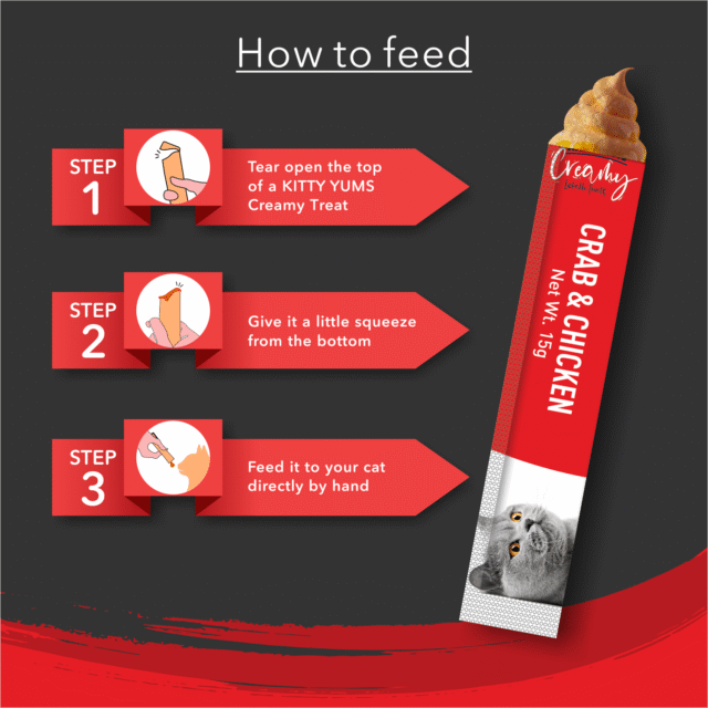 Kitty Yums Crab & Chicken Creamy Cat Treats (5 Sticks) - Image 6