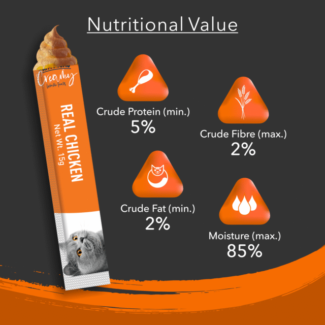Kitty Yums Real Chicken Creamy Cat Treats (5 Sticks) - Image 6