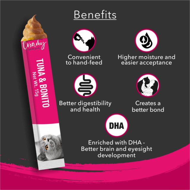 Kitty Yums Tuna & Bonito Creamy Cat Treats (5 Sticks) - Image 7