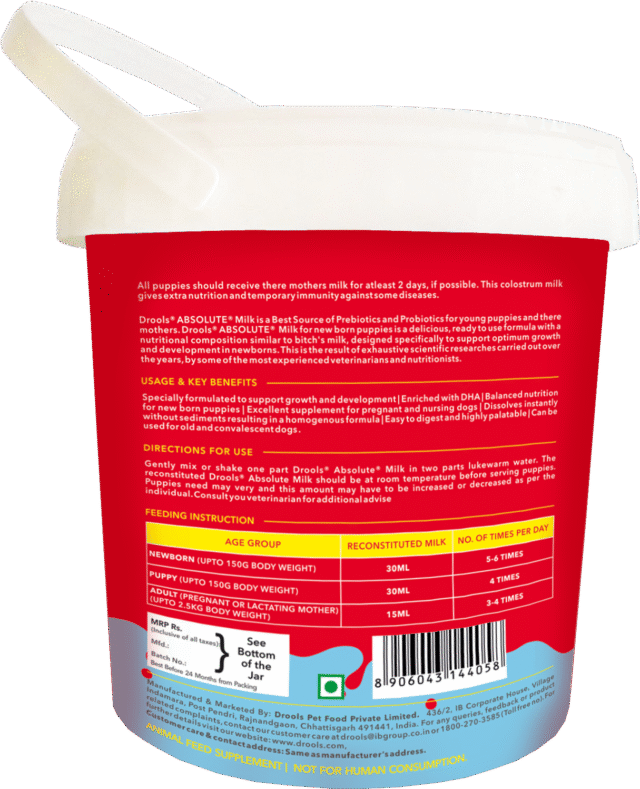 Drools Absolute Milk for Newborn Puppies – 500 g - Image 2