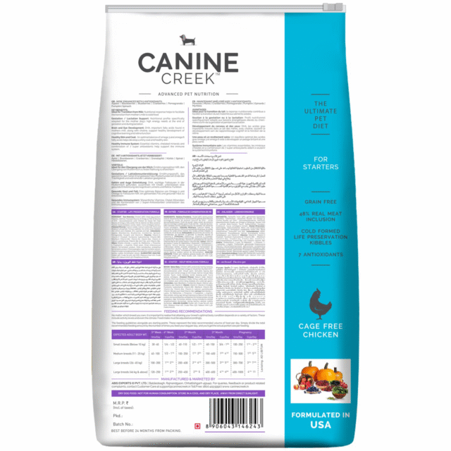 Canine Creek Starter Dry Dog Food, Ultra Premium - (1.5 kg | 4 kg | 12.5 kg) - Image 2