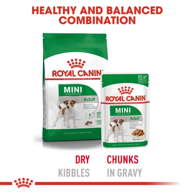 Royal Canin Mini Adult Gravy Dog Wet Food (12x85g) - Image 5