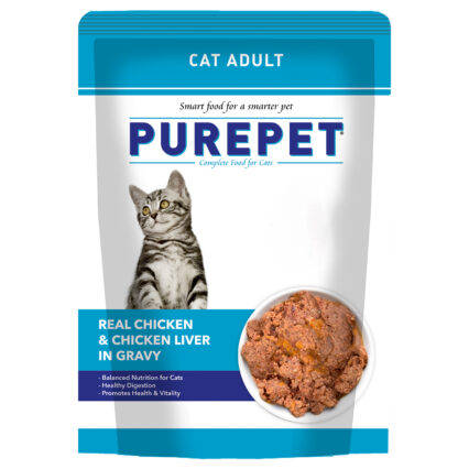 Purepet Cat Real Chicken & Liver in Gravy