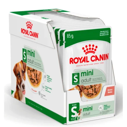 Royal Canin Mini Adult Gravy Dog Wet Food (12x85g)