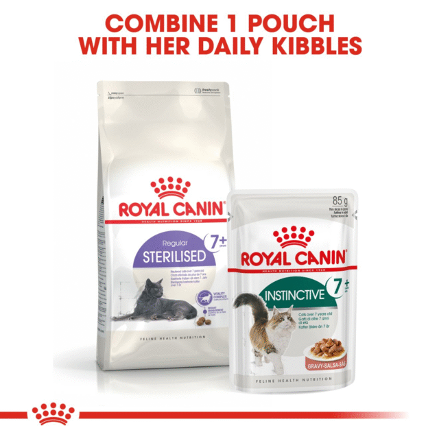 Royal Canin Instinctive 7+ Gravy Cat Wet Food (12x85g) - Image 9