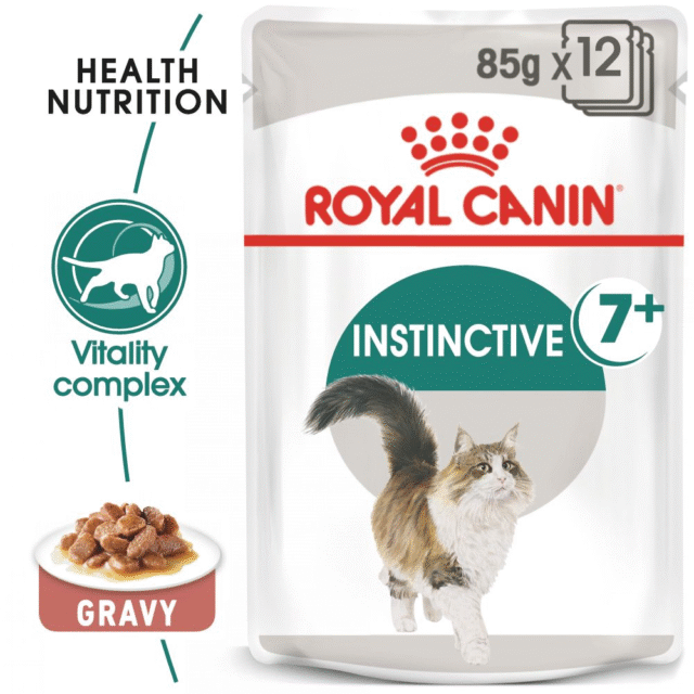 Royal Canin Instinctive 7+ Gravy Cat Wet Food (12x85g) - Image 2