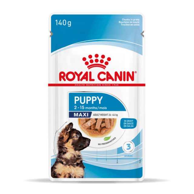 Royal Canin Maxi Puppy Dog Wet Food (10x140g) - Image 2