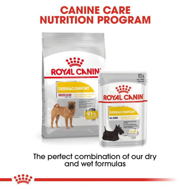 Royal Canin Medium Dermacomfort Dog Dry Food – 3kg - Image 6