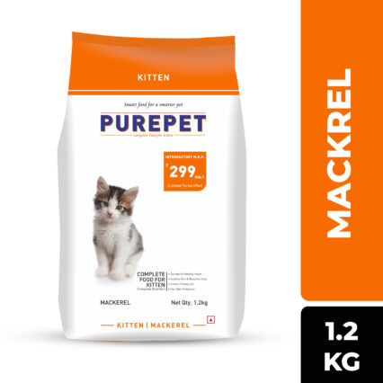 Purepet Kitten Mackerel Dry Cat Food – 1.2 kg